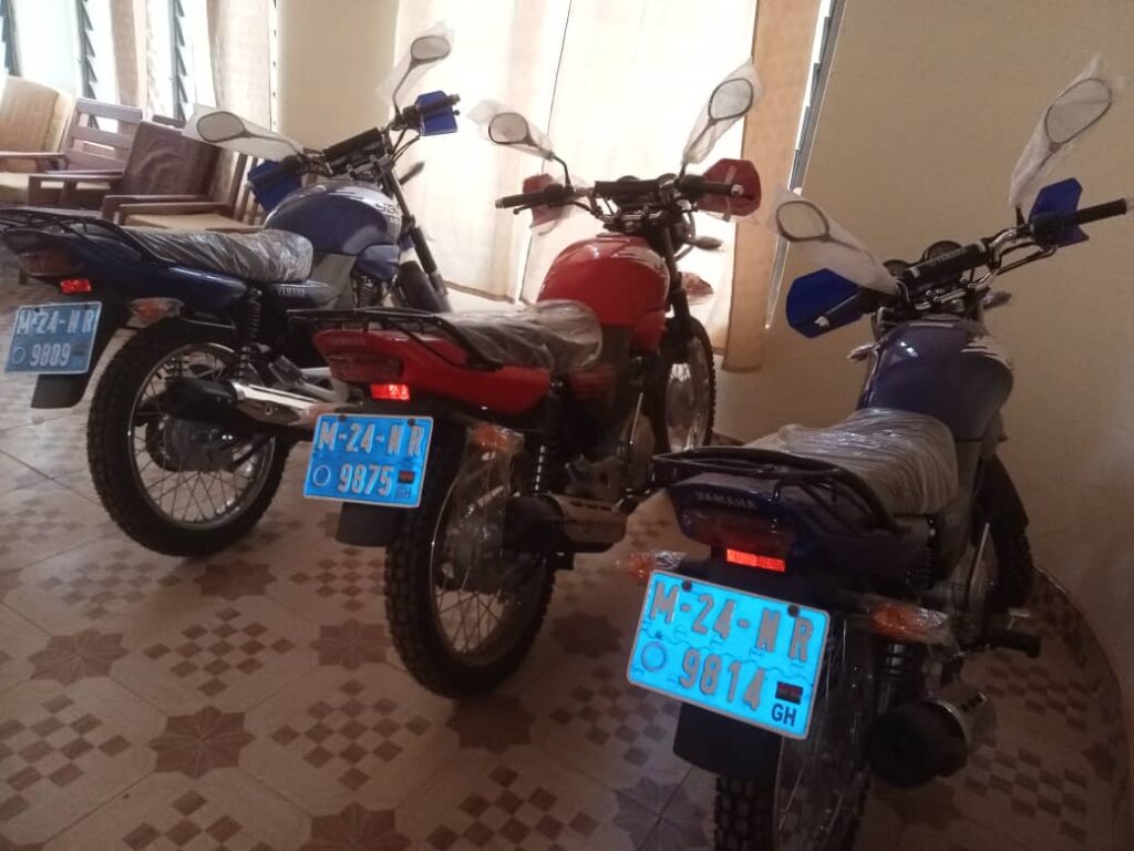 COMMON FORMATION CENTER RECEIVES MOTOBIKES